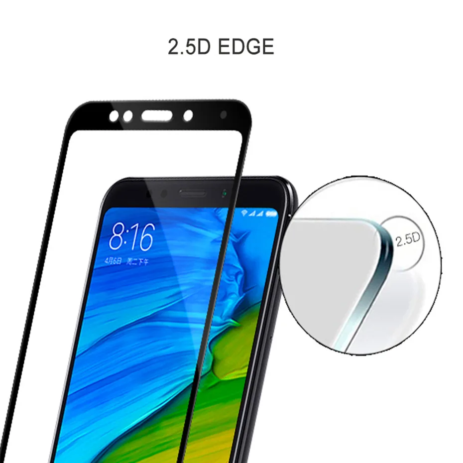 2 шт./лот стекло для xiaomi redmi 5 plus полное покрытие Защитное redmi5 Защитная пленка