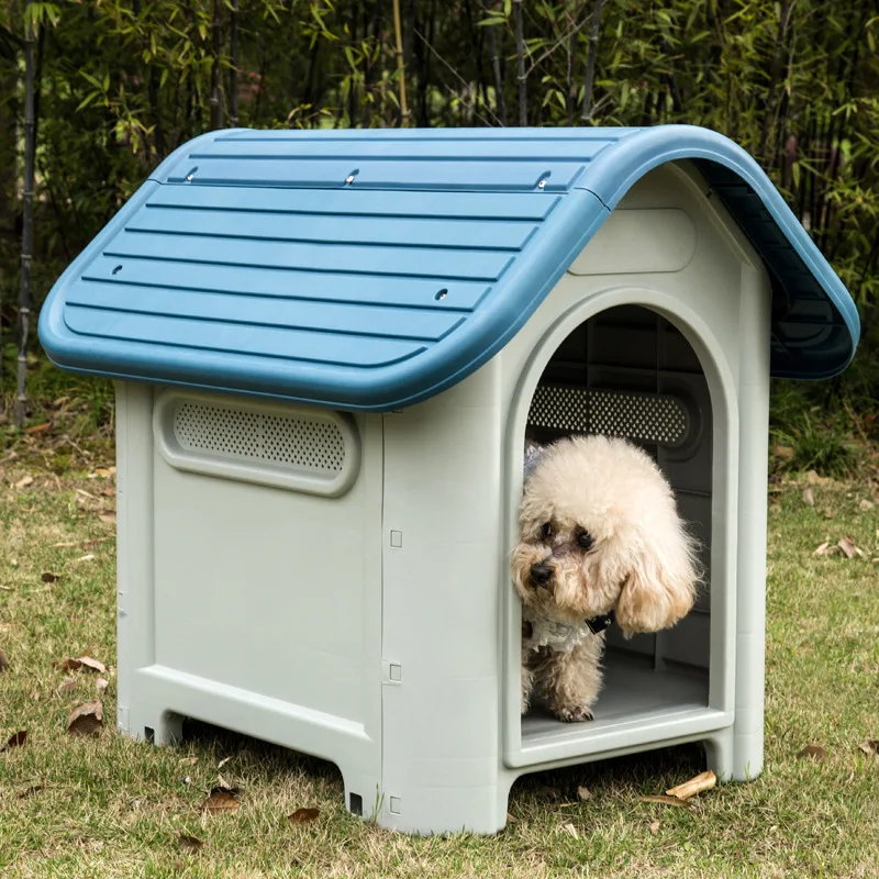 

High-quality Dog Kennel Puppy House Eco-friendly Plastic House For Dog Cozy Kitten Cage For Small Pet No door& Washable Nest