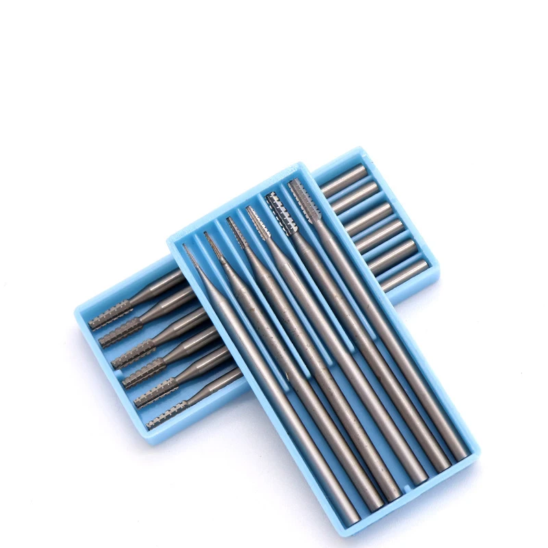 

6pcs 2.35mm Shank Diameter Carbide Burrs Mini Rotary Carving Knife For Wood Olive Jewelry Microcarving Needle For Dremel