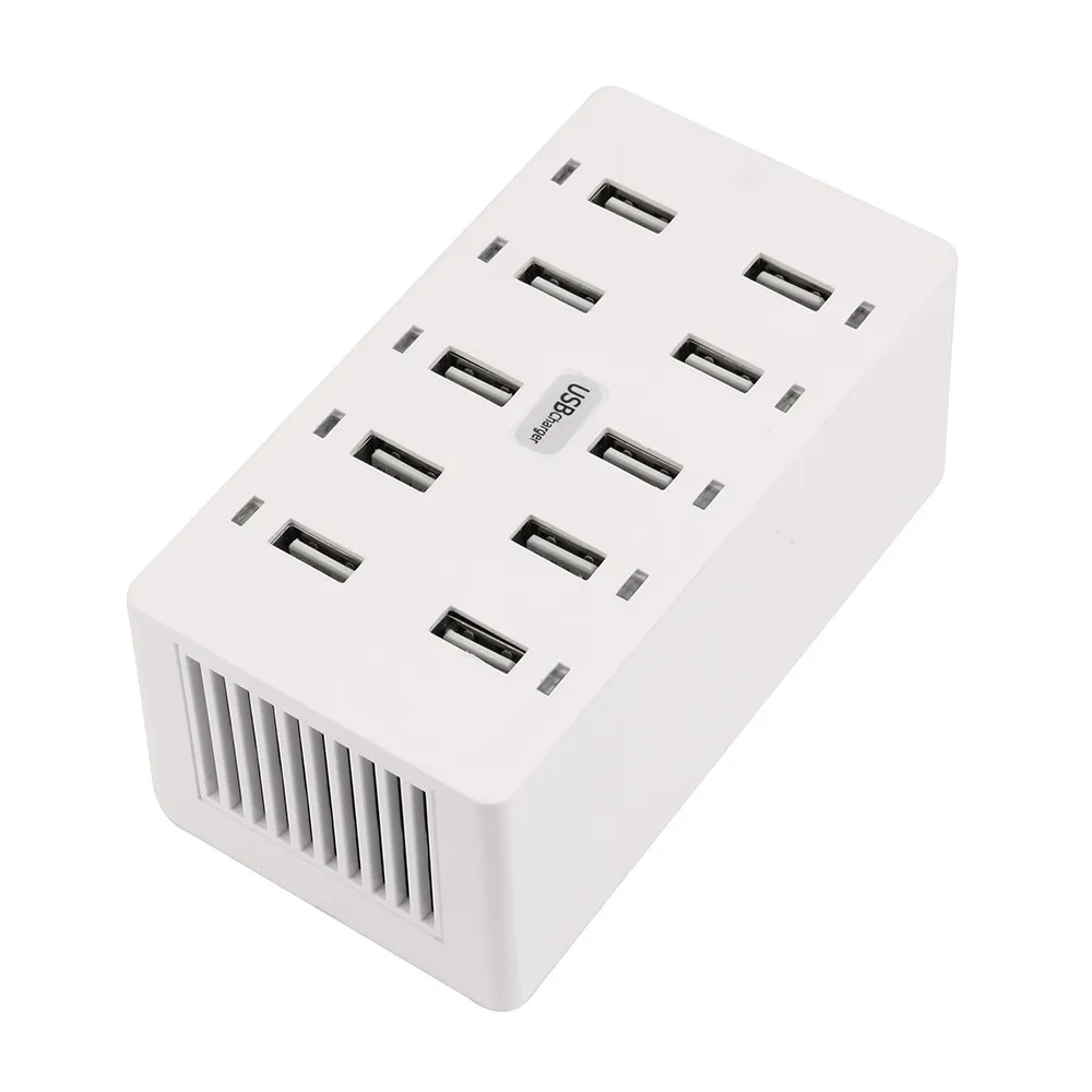 60W 10-Port Desktop USB Rapid Charger Smart with Auto Detect Technology Simply connect any mobile device | Электроника