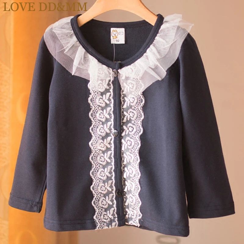 Пальто для девочек с надписью LOVE DD &amp MM Детская одежда Повседневная Верхняя