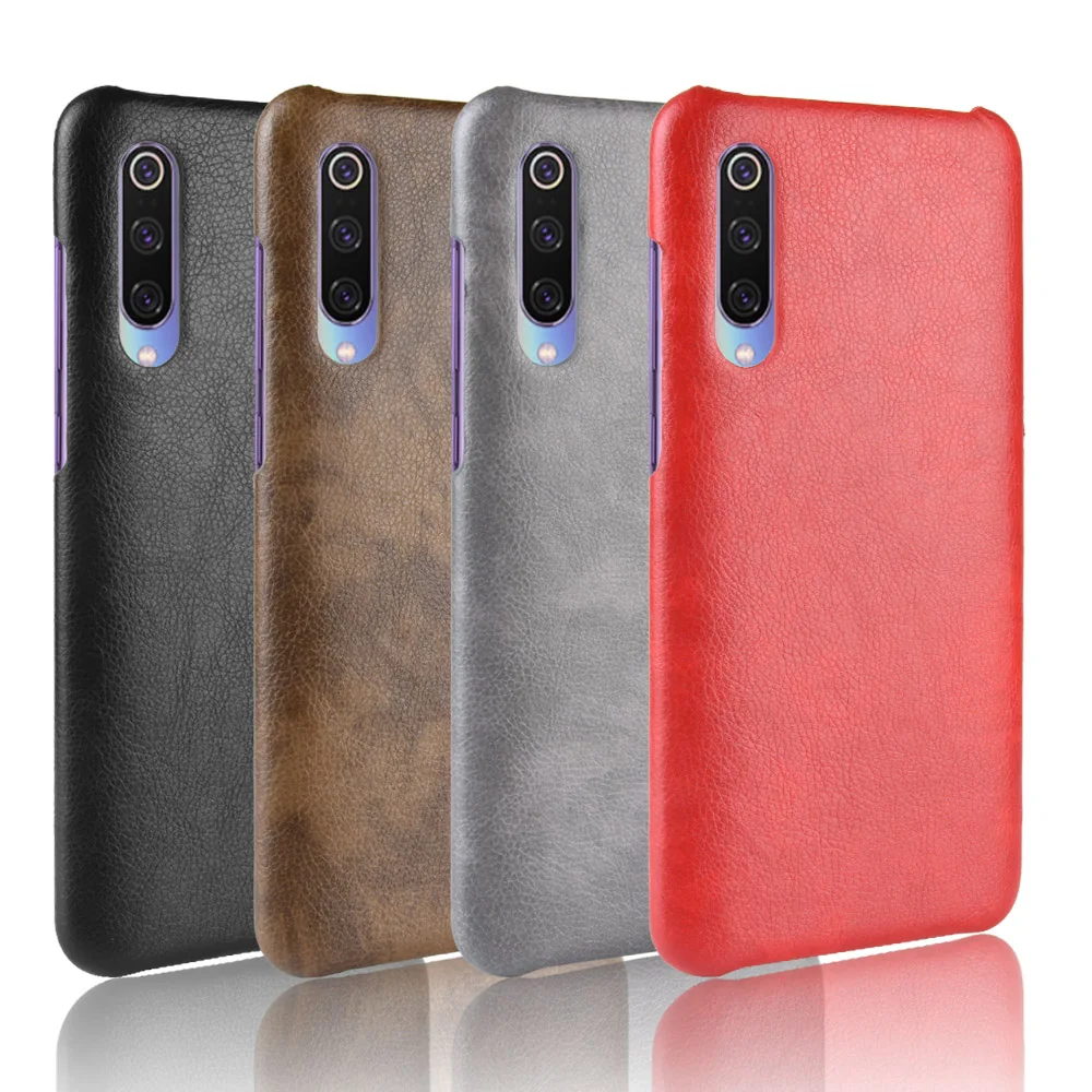 Чехол из искусственной кожи с узором Личи в стиле ретро для Xiaomi MI9 Explorer SE MI play MIX3