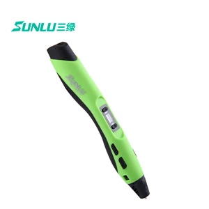 SL-300AGreen Рождественский подарок для детей SUNLU 3D Ручка низкотемпературная SL-300A 3d печать Ручка 3D печать нити для нового года подарок - Цвет: SL-300AGreen