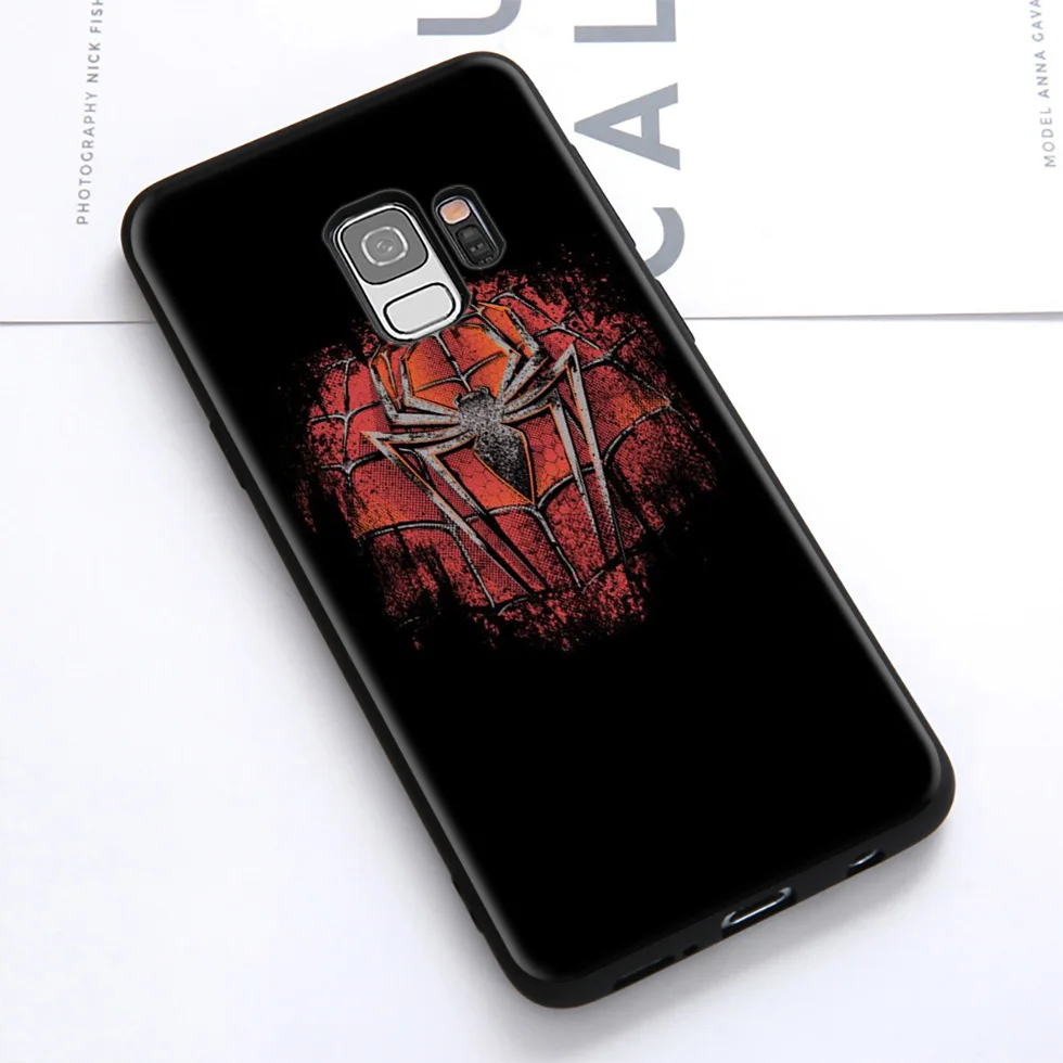 Мягкий чехол с логотипом WEBBEDEPP Mavel Spiderman для samsung Galaxy S10 S10e S9 S8 Plus S7 S6 Edge S9 Plus и J6 Note 10 Plus 9 8