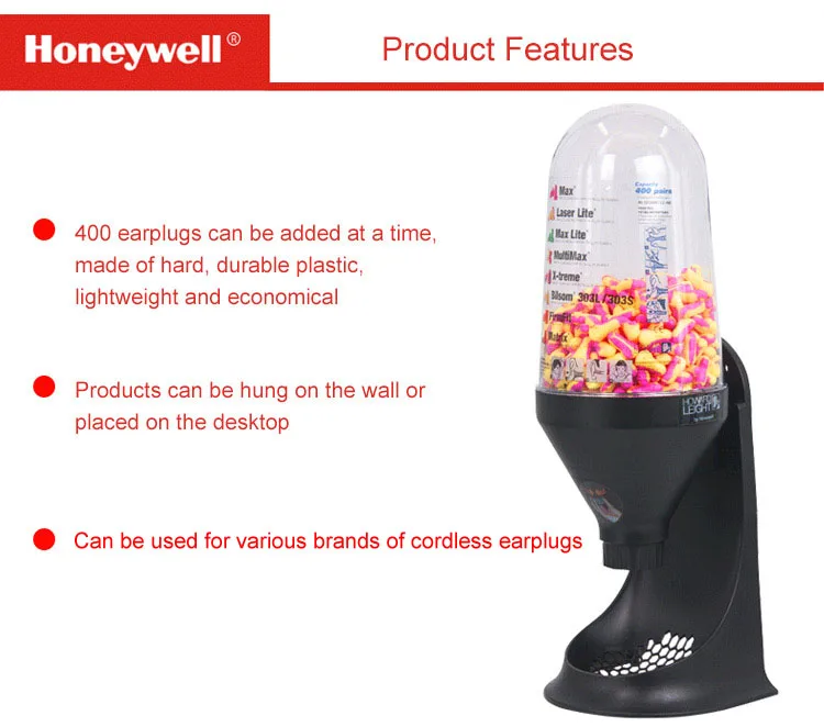 Honeywell ушные затычки диспенсер для работы шумоподавление беруши Заводская мастерская анти-шум механическое Предотвращение шума