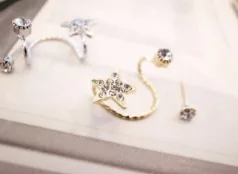 Корейские серьги с пятиконечной звездой изящные висячие 2019 | Украшения и