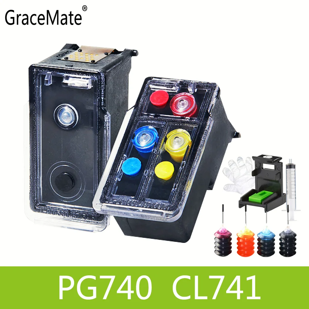 Лидер продаж в Азии PG740 CL741 совместимый Refillable патрон чернил для Canon Pixma MX517 MX437 MX377
