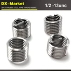 12-13unc x2D , 50 шт., 304 нержавеющая сталь 12 unc резьбовые вставки, sus304 резьбовые ремонтные крепежи