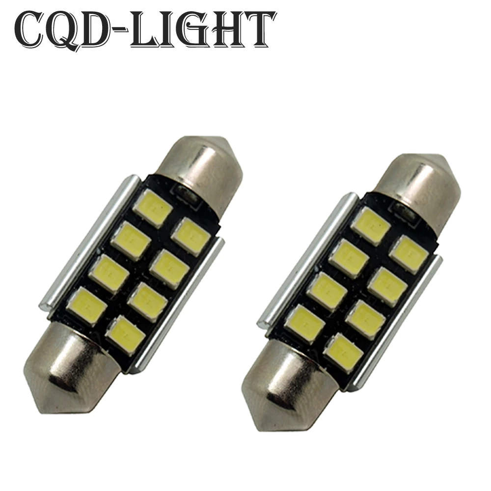 CQD Light 2X чистый белый 36 мм CANbus C5W лампы для Samsung 2835 SMD номерной знак света BMW E39 E36 E46 E90
