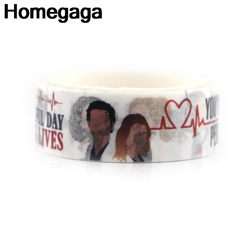 Homegaga серый Анатомия доктор Васи клейкие ленты наклейки 90s украшения Винтаж diy Скрапбукинг Клей Маскировки печатных Пастер D2216