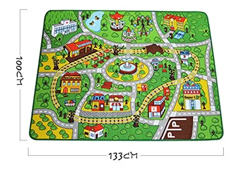Детский коврик уличный карта с дорожными весело играть ковер детский для