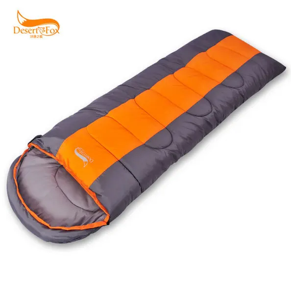 2kg Desert Fox outdoor sleeping bag envelope adult spring and winter sleeping bag Can be spliced Temperature scale -9~0~5