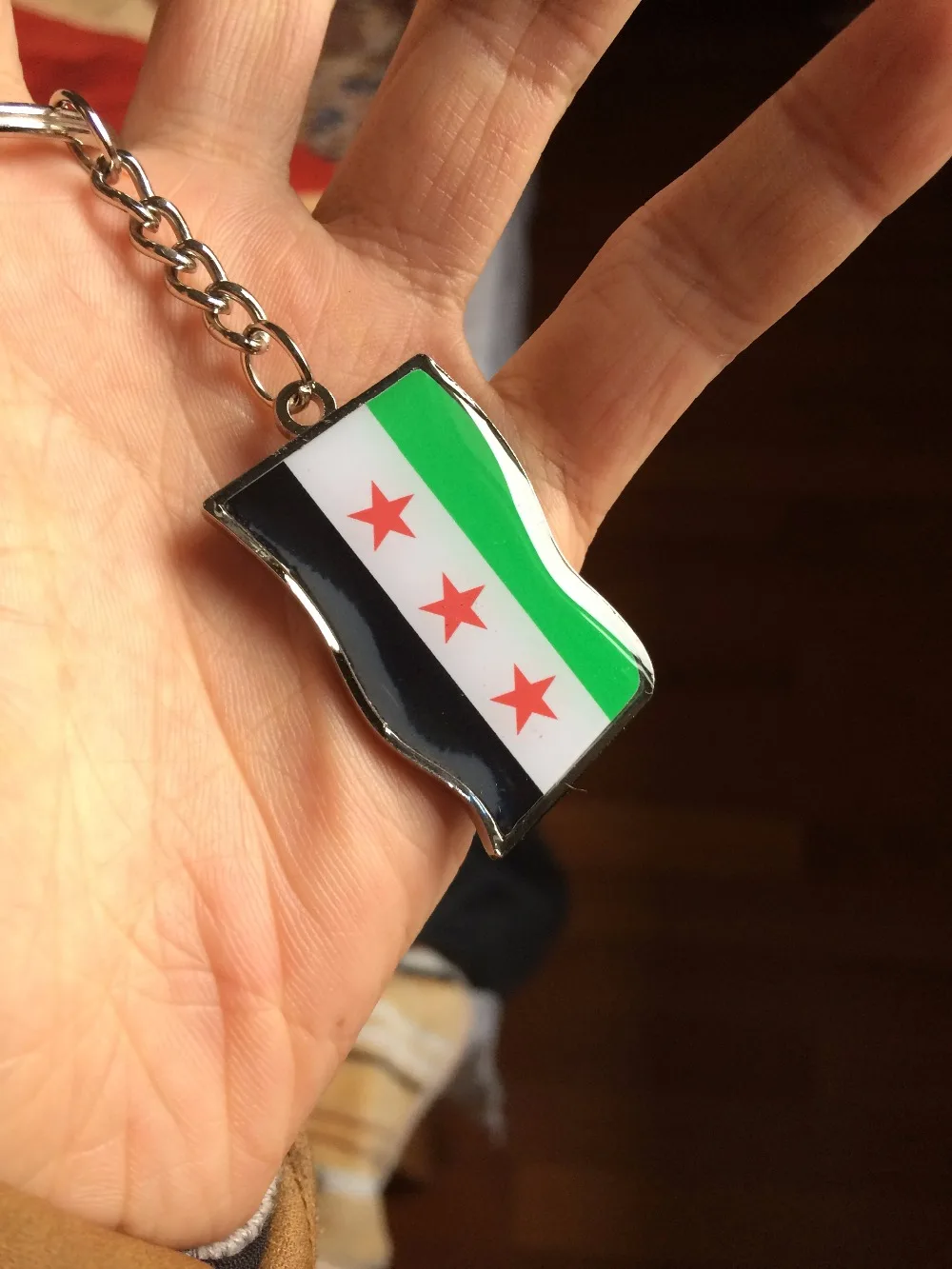 2 шт./лот syrien сирийский флаг ювелирные изделия брелок для ключей Автомобильный ключ кольцо хрустальные бусины Сирийская, дамская сумочка, женская сумочка для ключей карта хорошие подарки Syrie баннер