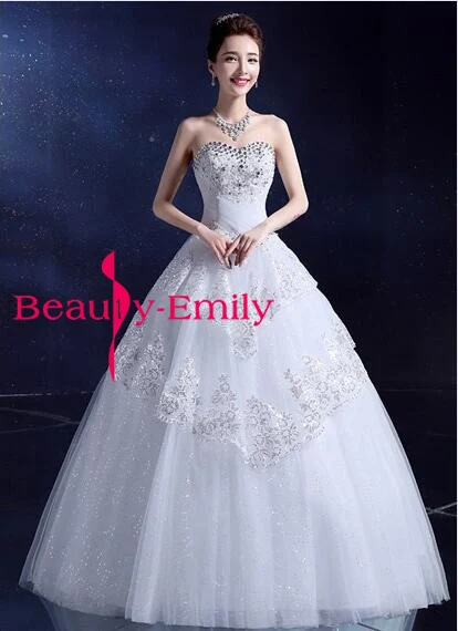 Женское свадебное платье белое красное бальное с кристаллами|vestido de noiva|de noivagown