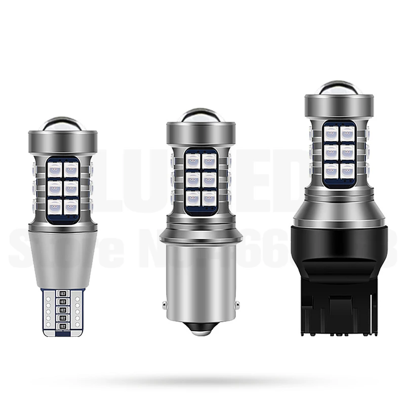 50 шт. BA15S 1156 P21W 7440 T15 W16W светодиодный 27 SMD 3030 автомобиль Авто дневные ходовые огни