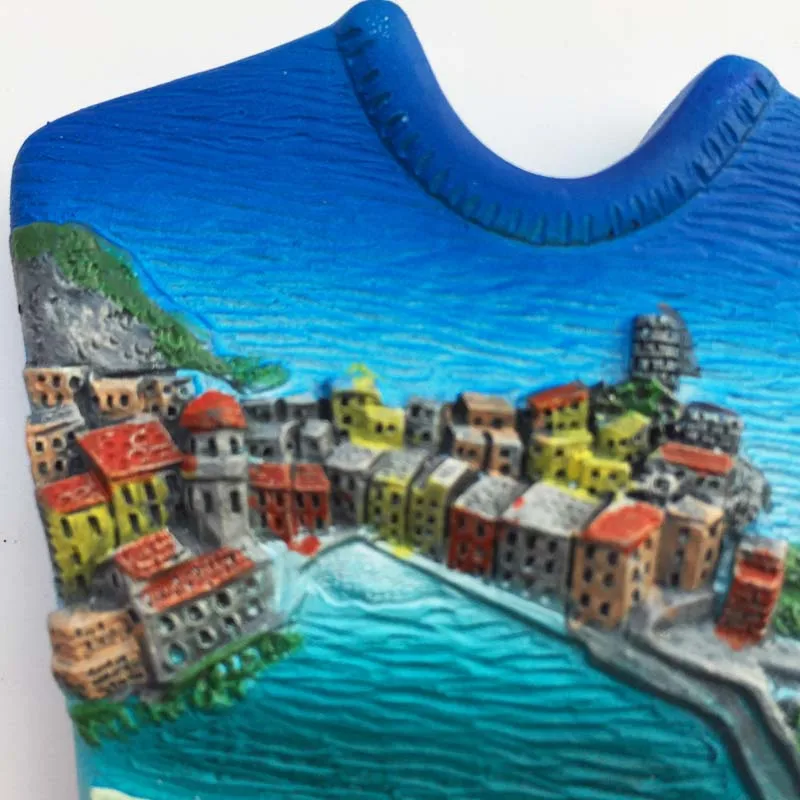 Креативный Италия Cinque Terre дорожный сувенир магнитик на холодильник 3D Смола высококачественный декор для холодильника магнитная наклейка