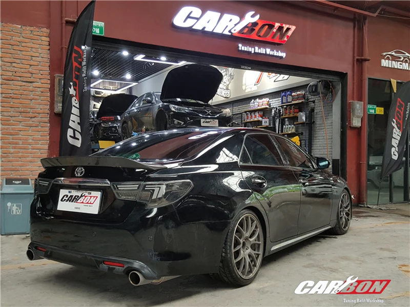 Для TOYOTA Mark X спойлер 2010- рейз спойлер высокого качества из углеродного волокна задний спойлер багажника