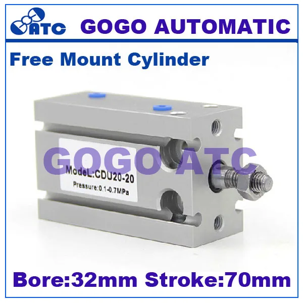 Высококачественные мини-цилиндры для крепления 32 мм диаметр 70 ход CDU32-70D двойного