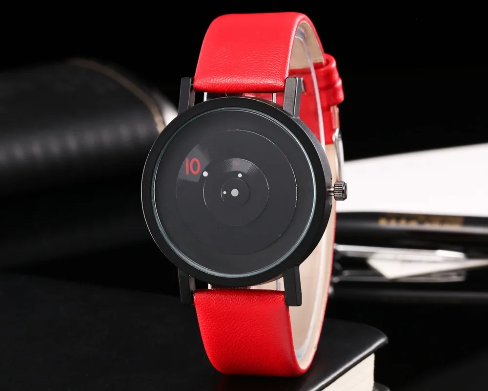 Часы мужские и женские модные повседневные водонепроницаемые минималистичные