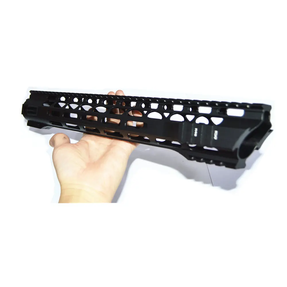 FIRECLUB " 10" 1" 15" дюймов MLOK Handguard бесплатный поплавок супер тонкий ar 15 Handguard Quad Rail для M4 M16 со стальной бочковой гайкой