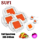 Светодиодные лампы полного спектра для выращивания растений, 100-нм, 1-Вт