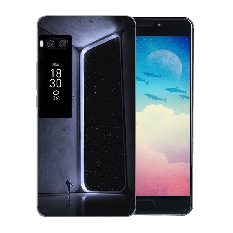 5 7-дюймовый силиконовый чехол для телефона Meizu Pro 7 Plus из ТПУ с рисунком
