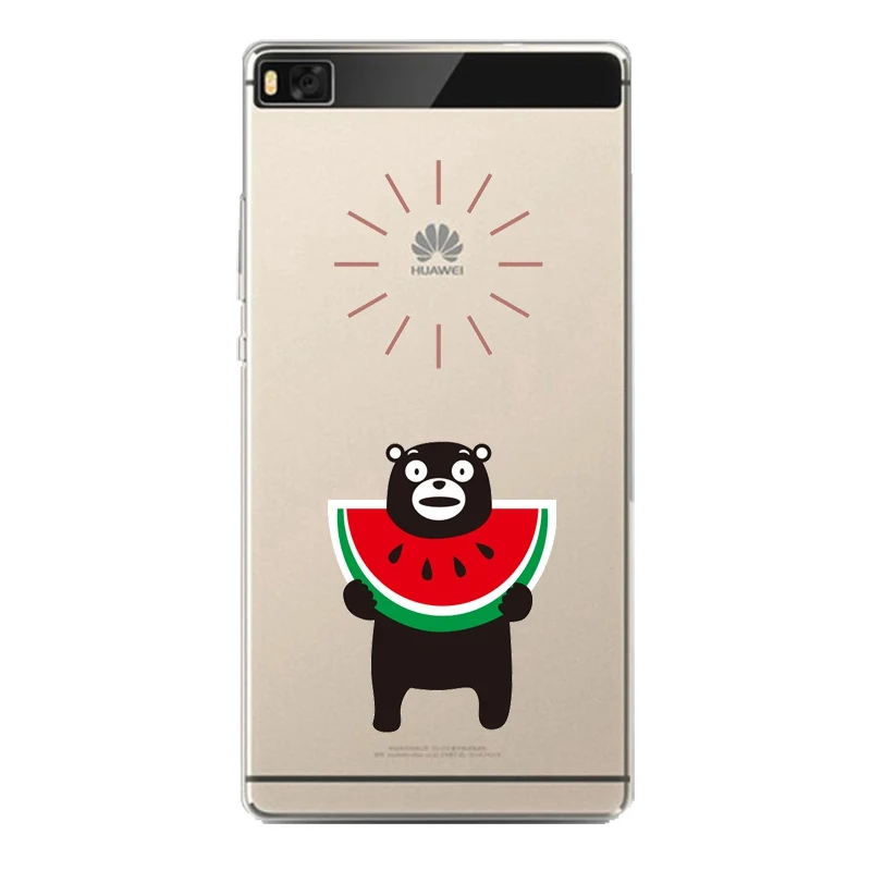 Daisy Soft Clear TPU Phone Case For huawei P10plus P8 P9lite honor 3c 4c 6a 7 8 9 5c Fundas Flora Bear Cute Cover Free Shipping | Мобильные