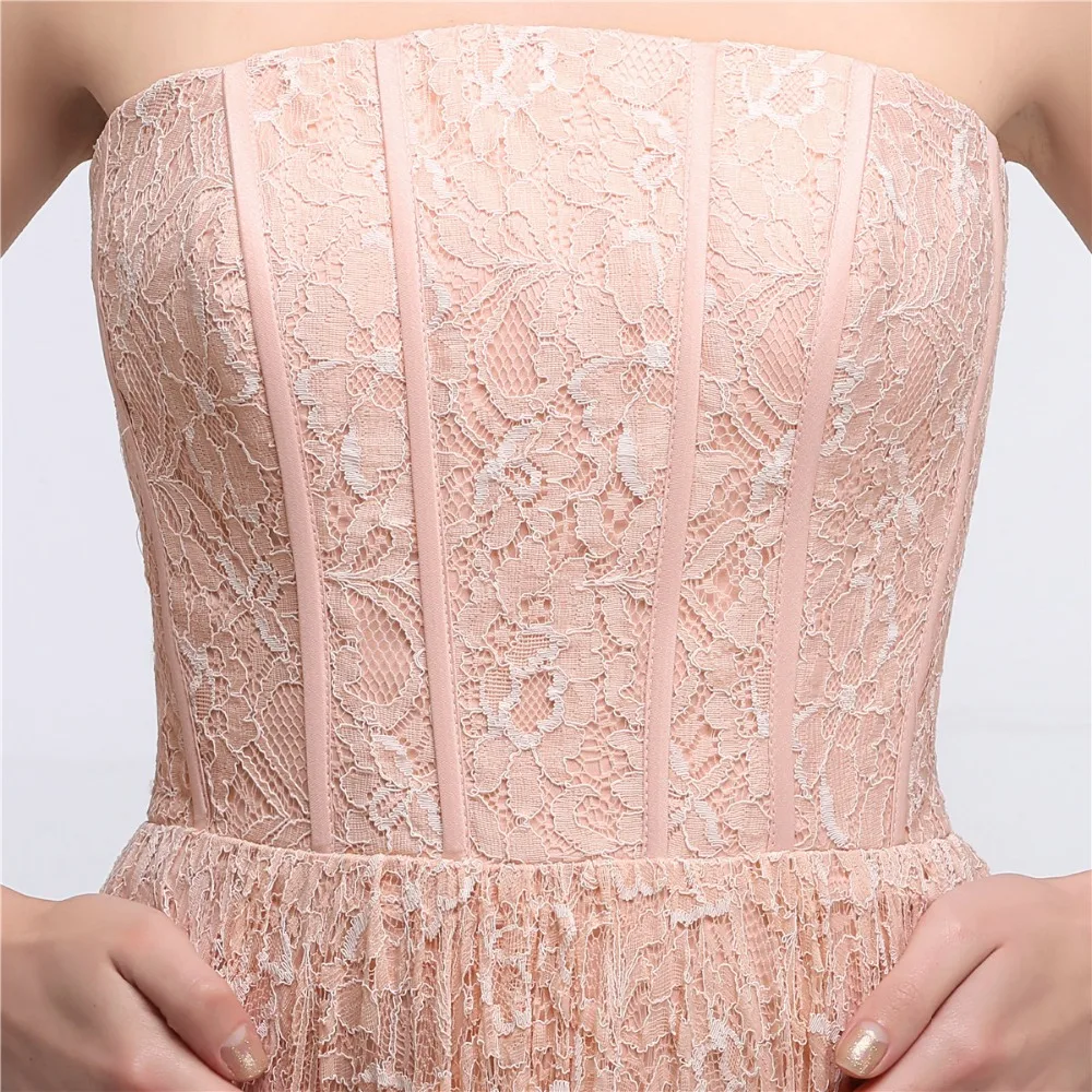 New Arrival Real Photo Vintage Sexy Backless Floor-length Prom Dresses For Teens Plus Size A-line Strapless Vestidos De Noche | Свадьбы и