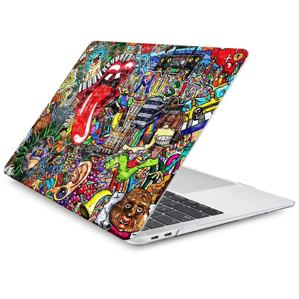 Для MacBook Pro retina 12 13 15 Air 11 13,3 дюймов жесткий чехол с уникальным принтом для ноутбука Pro 1" Touch Bar A1989 A1708