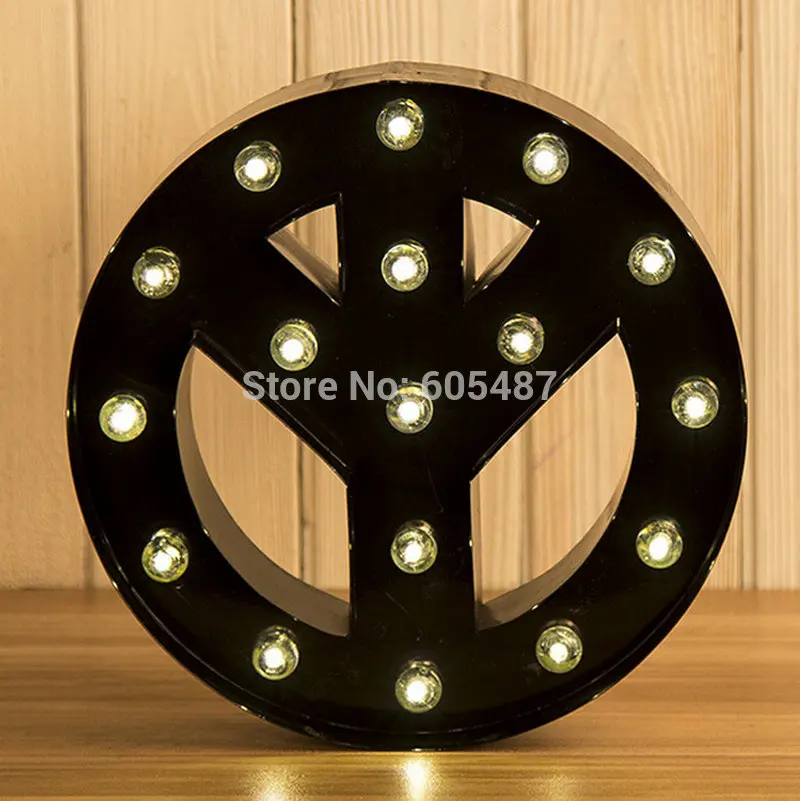 12 дюймовые металлические буквы на заказ светодиодный светильник алфавит шатер