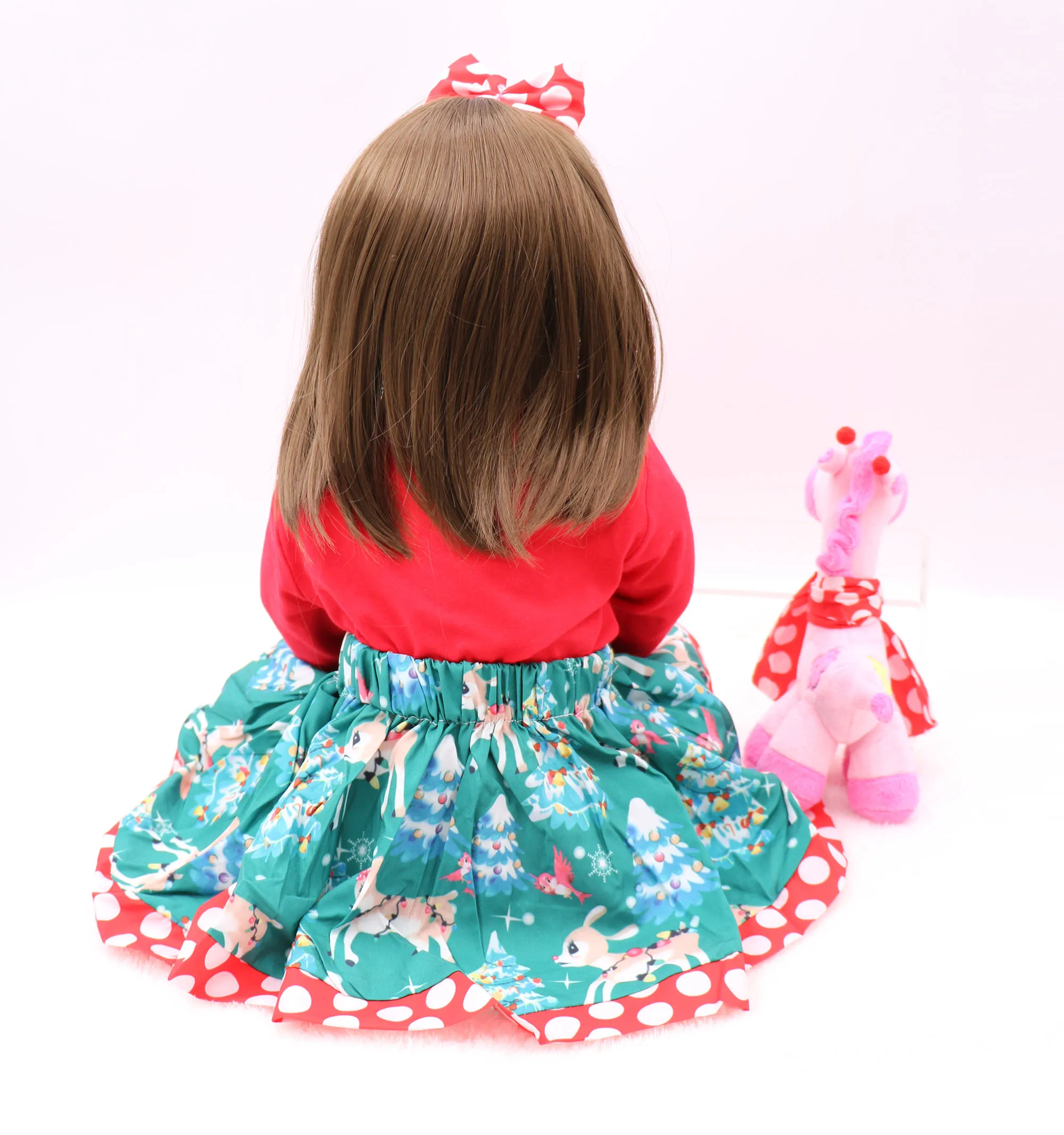 Forrsdor 60 см вечернее платье de silicone macio boneca realistas renascer baby bebe reborn corpo de silicone inteiro realista