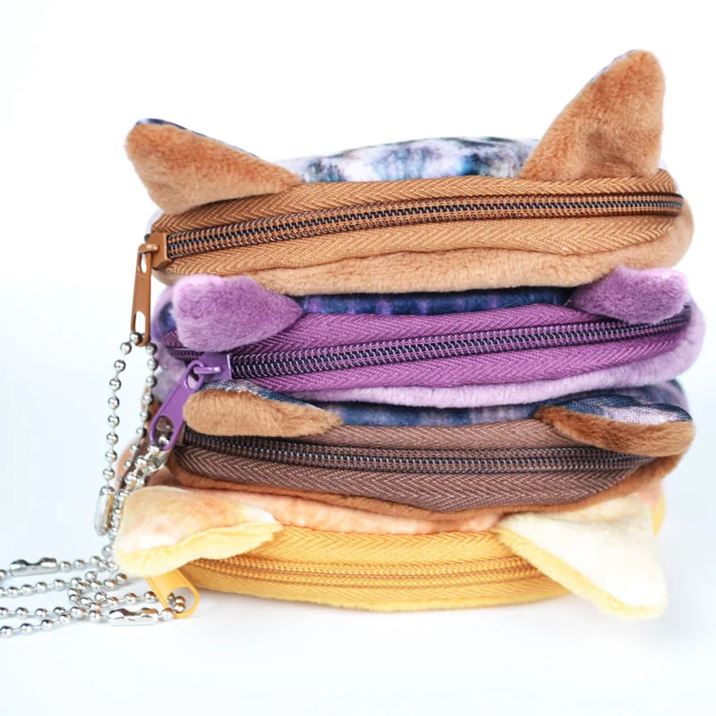 Милый плюшевый Кошелек с объемным рисунком собаки новинка 2018 коллекция сумка для