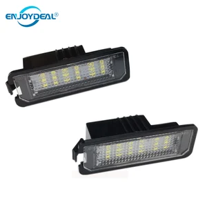 2 шт., 18 светодиодов, яркий белый свет, лампа для номерного знака с декодером для VW GOLF4 6R 2009 светильник номерного знака для VW Passat CC 2008-