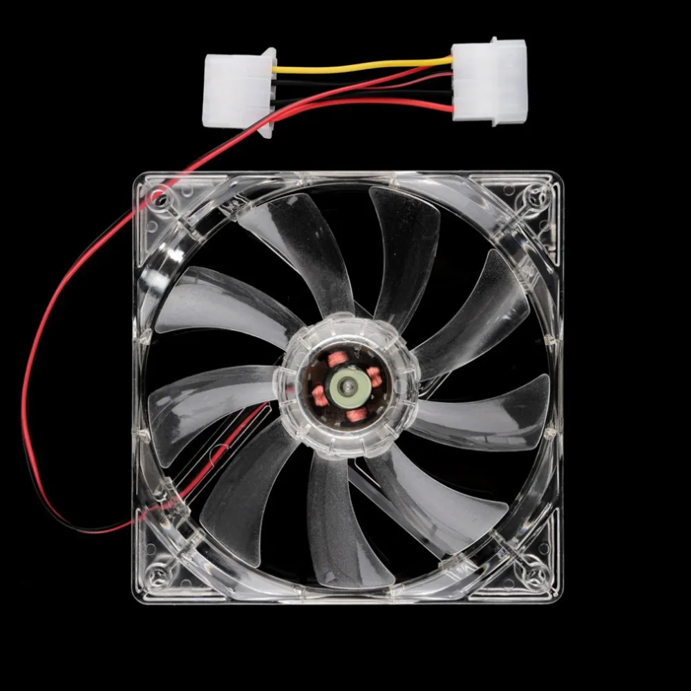 Крутой 12V PC Вентилятор для компьютера Quad 4 LED свет 120 мм корпус охлаждающий