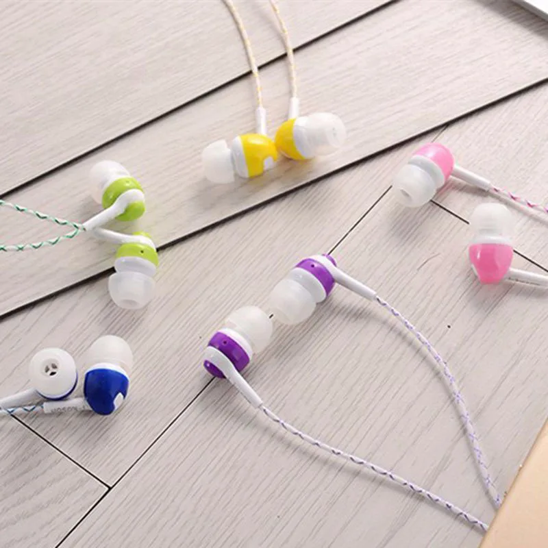 Стерео светящиеся наушники с микрофоном ночники спортивные наушники-вкладыши