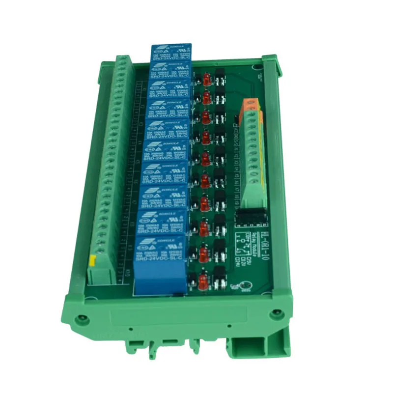 10-канальное триггерное напряжение Φ реальный релейный модуль для монтажа на