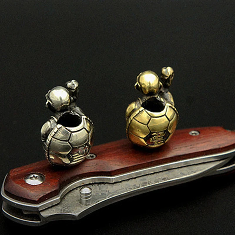 1 шт. черепаха мастер Roshi Ретро латунь медь EDC бусы на ревочке Зонт веревка шнур