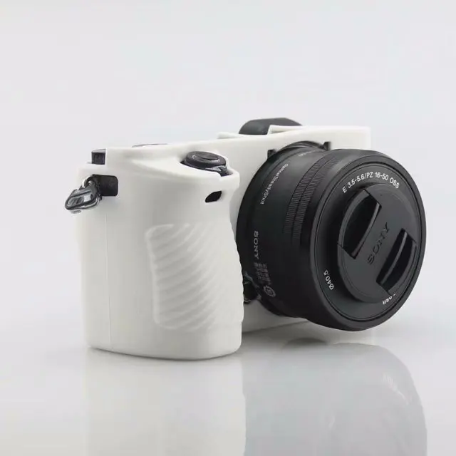 Красивая кожаная сумка для камеры для sony A6500, мягкий силиконовый чехол, резиновый защитный чехол