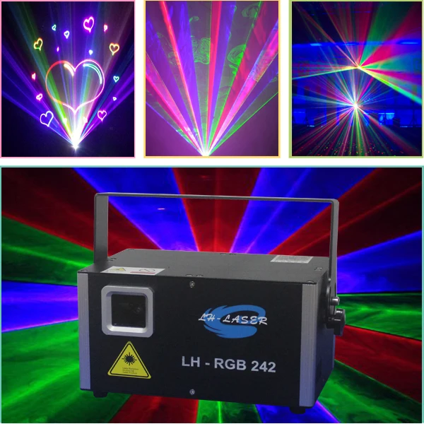 Миниатюрный лазерный сценический проектор с аналоговой модуляцией RGB
