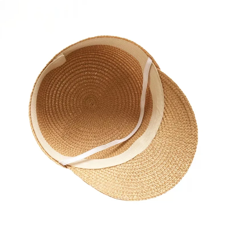 new Summer big ears baby cats hat cute children sunscreen shade sun hat Bucket cap Cartoon image straw hat girl Breathable