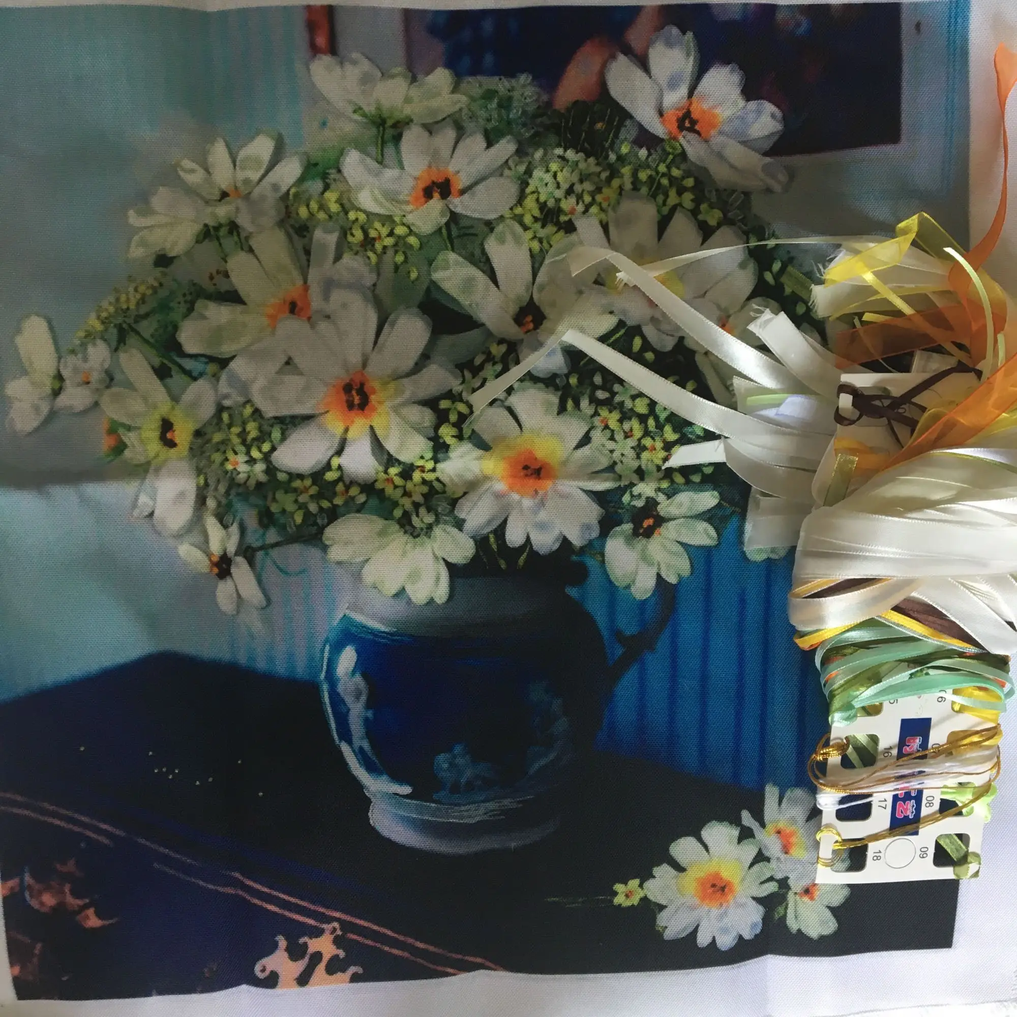 Новое поступление наборы для рукоделия с необработанными 3D лентами цветочной