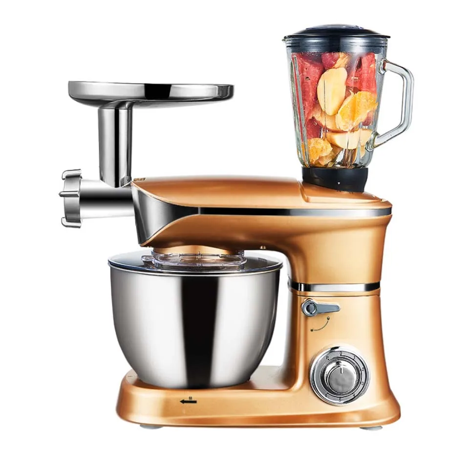 Champagne gold 2 1300 Вт л миксер бытовой автоматический многофункциональный Мясорубка соковыжималка взбивание взбивания яиц машина - Цвет: Champagne gold 2