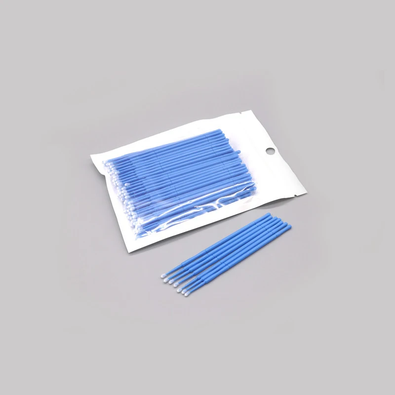 100 шт./упак. одноразовые кисти для макияжа Набор с тампоном microbrushes клей
