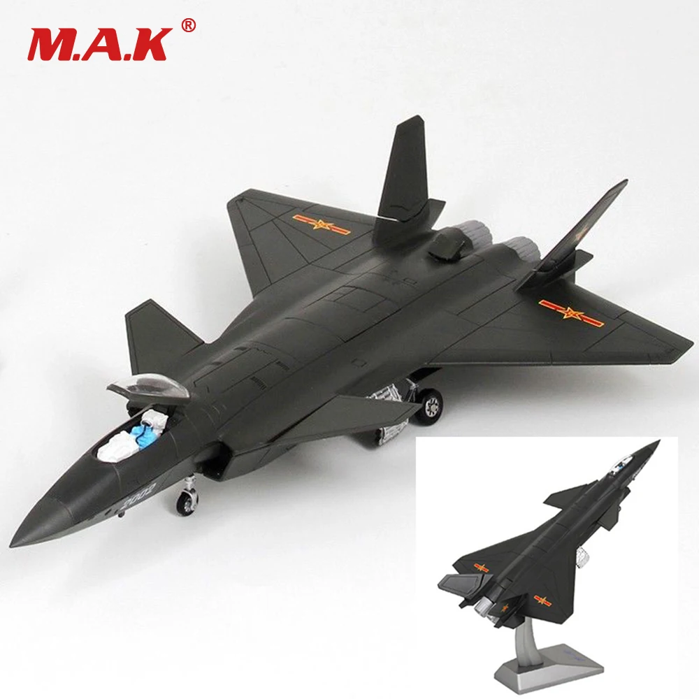 

Игрушки в подарок для детей, детское платье, 1:72 Масштаб Модель самолета сплава литья под давлением с трёхмерными чертёжами J-20 черный орел Ис...