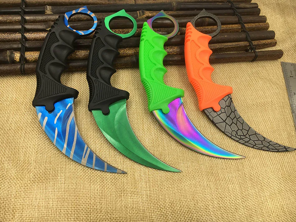 CS Go Counter Strike Коготь Karambit Ножи резкость Средства ухода за кожей Шеи с оболочкой зуб