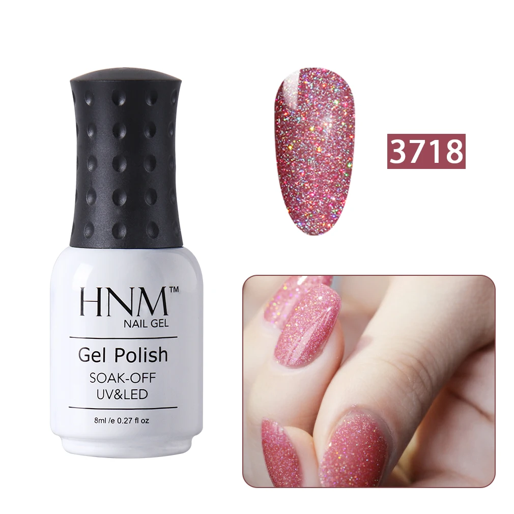 3718 HNM 8 мл 22 Цвета Блеск УФ-гель для ногтей грунтовка для ногтей длинный последний Гель-лак полуперманентные чернила - Цвет: 3718