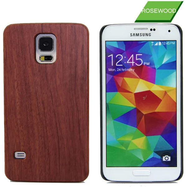 Fashionable Bamboo Wood Shell With Amorous Feelings Restoring Ancient Ways For Samsung Galaxy S5 Case |