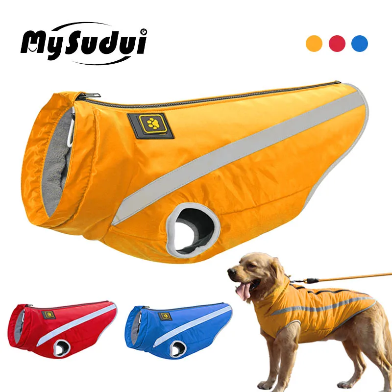 

MySudui Medium Big Dog Winter Clothes For Dogs Pets Clothing Reflective Dog Jackets Outdoor Dog Coat Winter Warm French Bulldog