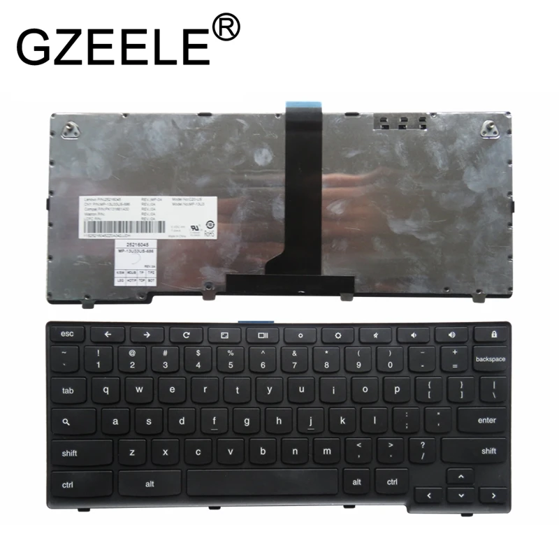 

GZEELE новая клавиатура для Lenovo Chromebook N20 N20P 11,6 "Клавиатура США 25216045 PK131662A00 английская версия замена клавиатуры