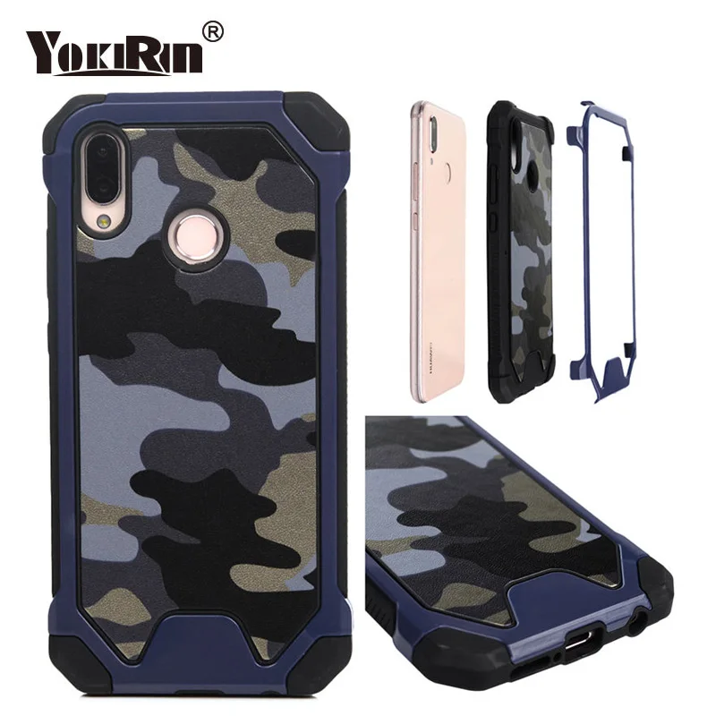 Черный чехол с узором в камуфляжном армейском стиле для huawei коврики 20 Lite/P20